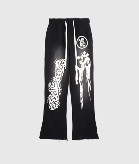 Hellstar Studios Records Yoga Sweatpants Black